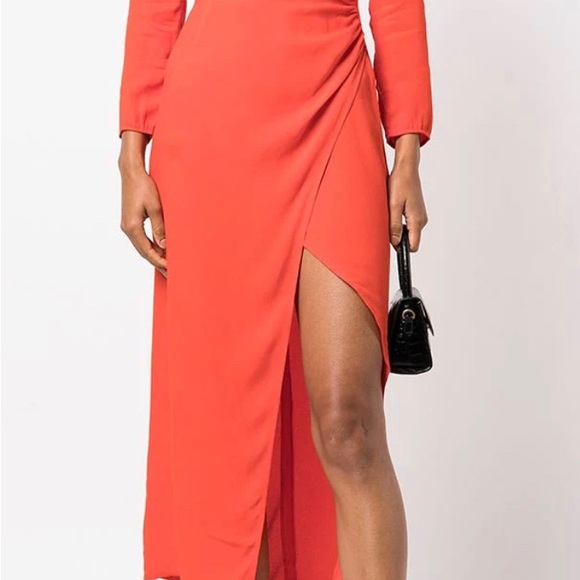 Reformation Hilda square-neck midi dress size 6 NWT - Picture 3 of 10